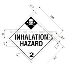 Étiquette de danger d&#39;inhalation d&#39;étiquette d&#39;étiquette de classe de Harzard